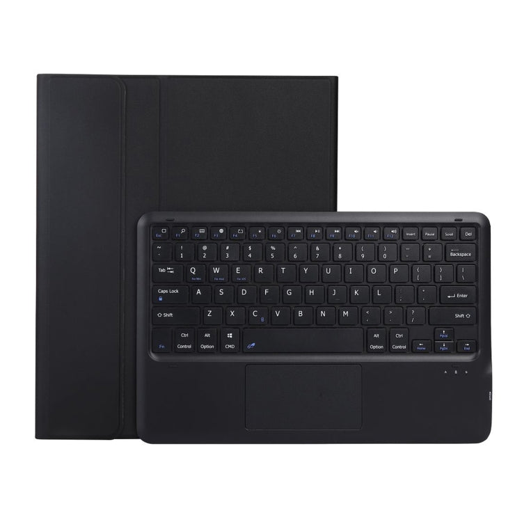 Custodia in pelle per tastiera Bluetooth divisa A800B-A con supporto, slot per penna e touchpad, A800B-A