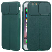 Custodia protettiva per telefono in TPU con camshield scorrevole Litchi Texture, For iPhone 6, For iPhone 6 Plus, For iPhone 8 Plus & 7 Plus, For iPhone XS Max