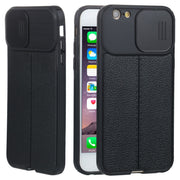 Custodia protettiva per telefono in TPU con camshield scorrevole Litchi Texture, For iPhone 6, For iPhone 6 Plus, For iPhone 8 Plus & 7 Plus, For iPhone XS Max