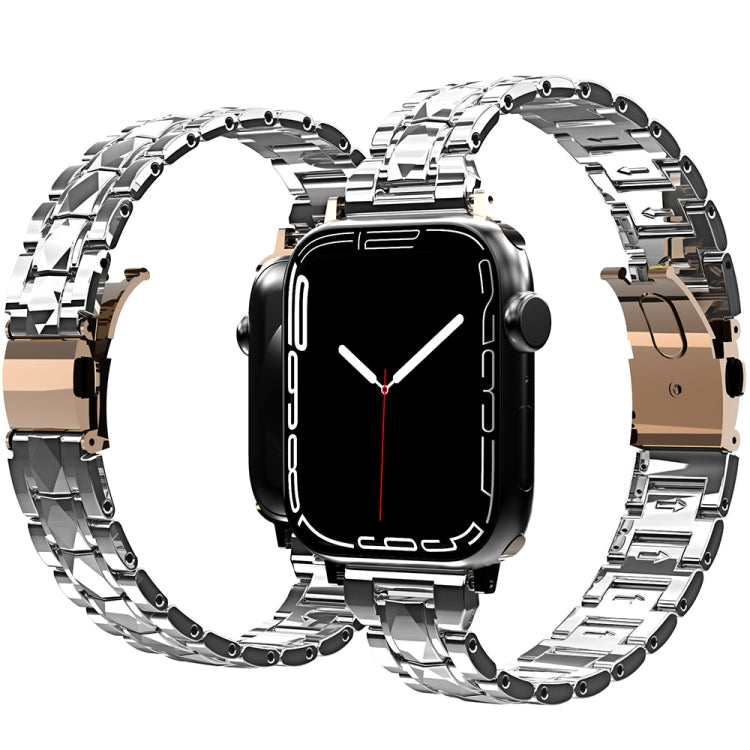 Cinturino in acciaio inossidabile elettrolitico per serie Apple Watch, 7 41mm / 6&SE&5&4 40mm / 3&2&1 38mm, 7 45mm / 6&SE&5&4 44mm / 3&2&1 42mm