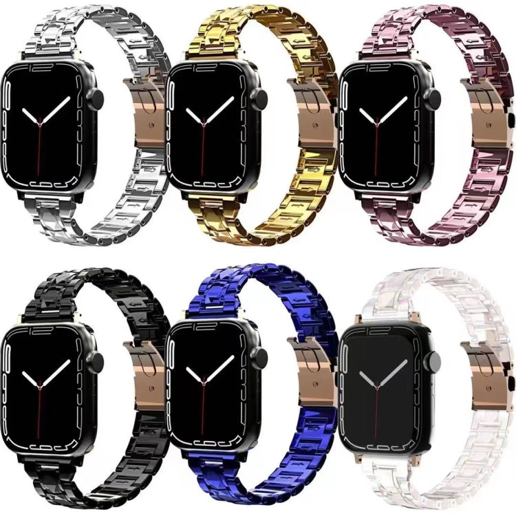 Cinturino in acciaio inossidabile elettrolitico per serie Apple Watch, 7 41mm / 6&SE&5&4 40mm / 3&2&1 38mm, 7 45mm / 6&SE&5&4 44mm / 3&2&1 42mm