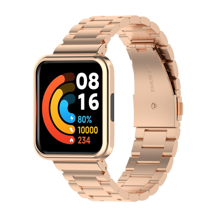 Cinturino in acciaio a tre sfere per Xiaomi Redmi Watch 2 Lite versione internazionale, For Xiaomi Redmi Watch 2 Lite International Version
