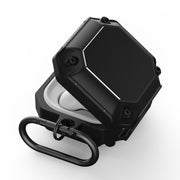 Custodia protettiva per auricolari Mecha Hardware con gancio, For AirPods 3, For AirPods 2 / 1, For AirPods Pro, For Samsung Galaxy Buds 2 / Buds Pro / Buds Live / Buds 2 Pro