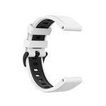 Cinturino in silicone bicolore a sgancio rapido da 22 mm per Garmin Fenix 7 / EPIX