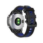 Cinturino in silicone bicolore a sgancio rapido da 22 mm per Garmin Fenix 7 / EPIX