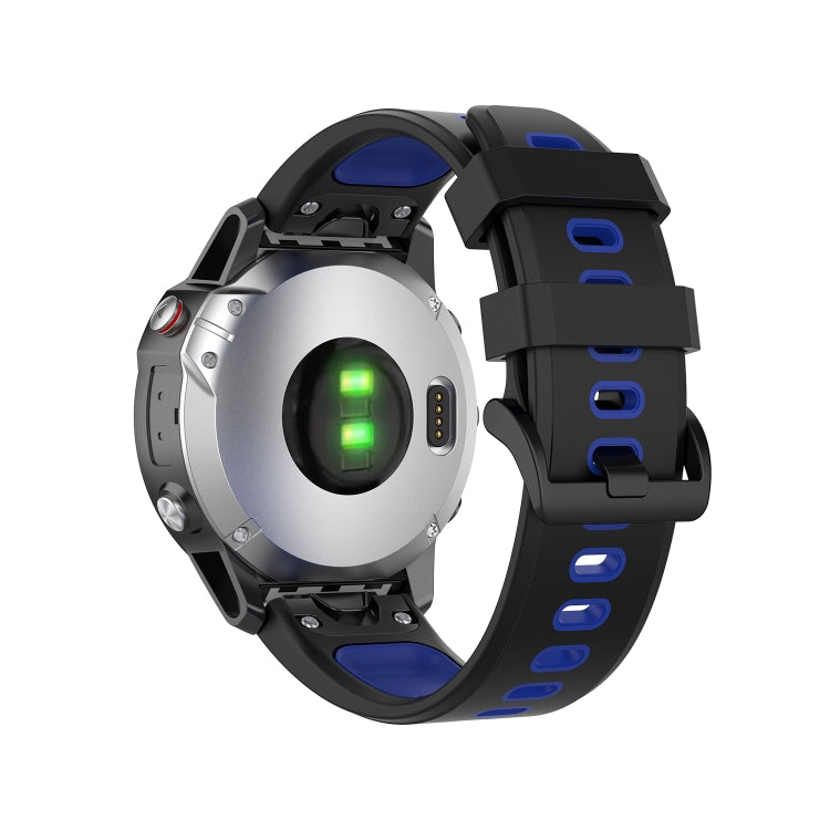 Cinturino in silicone bicolore a sgancio rapido da 22 mm per Garmin Fenix 7 / EPIX