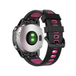 Cinturino in silicone bicolore a sgancio rapido da 22 mm per Garmin Fenix 7 / EPIX