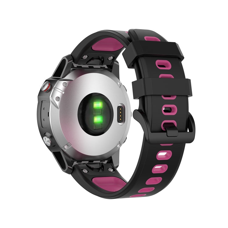 Cinturino in silicone bicolore a sgancio rapido da 22 mm per Garmin Fenix 7 / EPIX