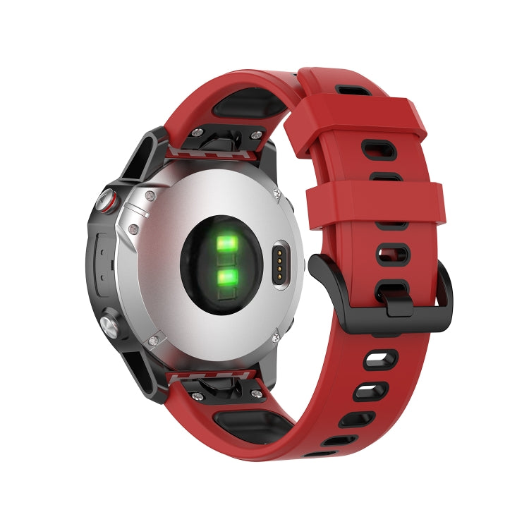 Cinturino in silicone bicolore a sgancio rapido da 22 mm per Garmin Fenix 7 / EPIX