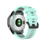 Cinturino in silicone bicolore a sgancio rapido da 22 mm per Garmin Fenix 7 / EPIX