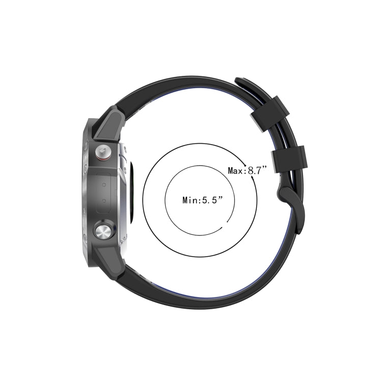 Cinturino in silicone bicolore a sgancio rapido da 22 mm per Garmin Fenix 7 / EPIX