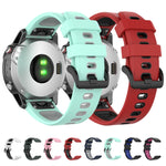 Cinturino in silicone bicolore a sgancio rapido da 22 mm per Garmin Fenix 7 / EPIX