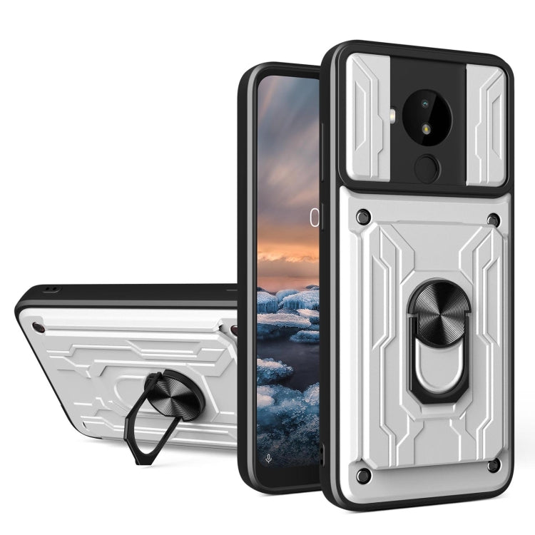 Custodia per telefono con scheda Camshield scorrevole, For Nokia C1, For Nokia C10, For Nokia C30, For Nokia G10