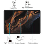 Pellicola per tablet in vetro temperato antideflagrante 9H 2.5D, For Samsung Galaxy Tab S8 Ultra / X900 (1 PC)