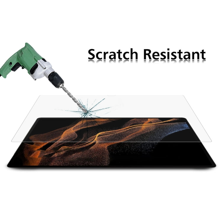 Pellicola per tablet in vetro temperato antideflagrante 9H 2.5D, For Samsung Galaxy Tab S8 Ultra / X900 (1 PC)