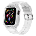 Cinturino integrato in tinta unita a tre prove per la serie Apple Watch, 7 41mm / 6&SE&5&4 40mm / 3&2&1 38mm, 7 45mm / 6&SE&5&4 44mm / 3&2&1 42mm