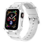 Cinturino integrato in tinta unita a tre prove per la serie Apple Watch, 7 41mm / 6&SE&5&4 40mm / 3&2&1 38mm, 7 45mm / 6&SE&5&4 44mm / 3&2&1 42mm