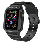 Cinturino integrato in tinta unita a tre prove per la serie Apple Watch, 7 41mm / 6&SE&5&4 40mm / 3&2&1 38mm, 7 45mm / 6&SE&5&4 44mm / 3&2&1 42mm