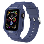 Cinturino integrato in tinta unita a tre prove per la serie Apple Watch, 7 41mm / 6&SE&5&4 40mm / 3&2&1 38mm, 7 45mm / 6&SE&5&4 44mm / 3&2&1 42mm