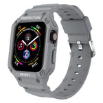 Cinturino integrato in tinta unita a tre prove per la serie Apple Watch, 7 41mm / 6&SE&5&4 40mm / 3&2&1 38mm, 7 45mm / 6&SE&5&4 44mm / 3&2&1 42mm