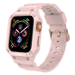 Cinturino integrato in tinta unita a tre prove per la serie Apple Watch, 7 41mm / 6&SE&5&4 40mm / 3&2&1 38mm, 7 45mm / 6&SE&5&4 44mm / 3&2&1 42mm