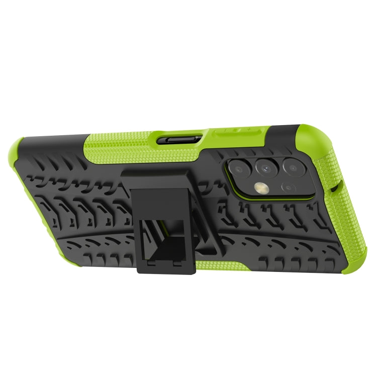 Custodia per telefono in TPU + PC antiurto con trama di pneumatici con supporto, For Samsung Galaxy A13 4G