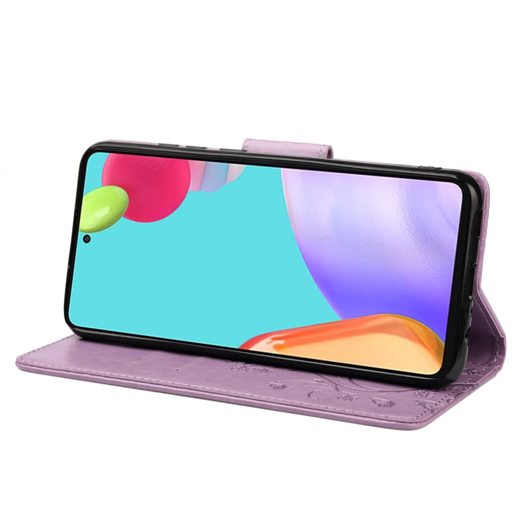 Custodia per cellulare in pelle con motivo floreale a farfalla, For Samsung Galaxy A23 5G