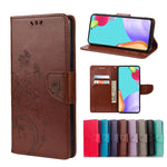 Custodia per cellulare in pelle con motivo floreale a farfalla, For Samsung Galaxy A23 5G