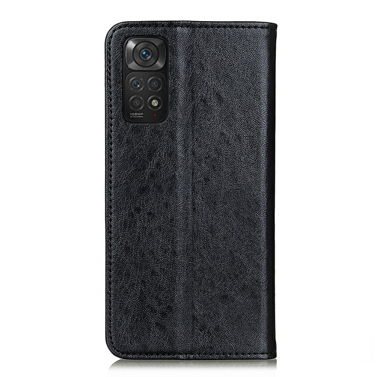 Custodia per telefono in pelle con struttura magnetica Crazy Horse, For Xiaomi Redmi Note 11S / Note 11 4G 2022