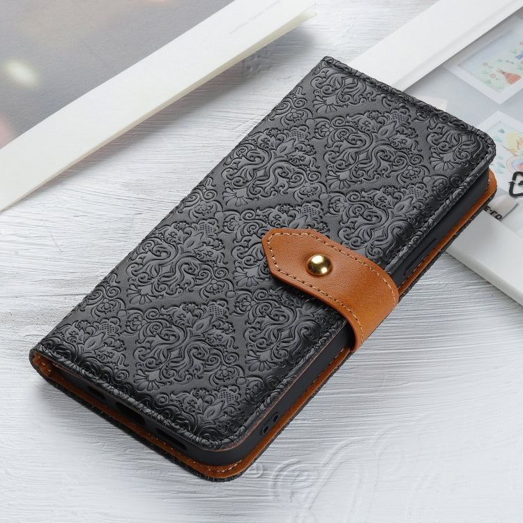 Custodia per telefono in pelle goffrata floreale europea, For Xiaomi Redmi Note 11S / Note 11 4G 2022