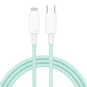 Cavo dati intrecciato a ricarica rapida da 27 W PD USB-C / Type-C a 8 pin, lunghezza cavo: 1 m, 27W