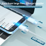 Cavo dati intrecciato USB-C a 8 pin 27W 1 metro