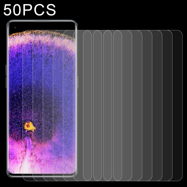 50 pellicole in vetro temperato da 0,26 mm 9H 2,5D, For Sharp Aquos V6 (50 PCS), For Sharp Aquos V6 Plus (50 PCS), For OPPO Find X5 (50 PCS), For OPPO Find X5 Lite (50 PCS), For OPPO Find X5 Pro (50 PCS), For Itel A27 (50 PCS)                          ...