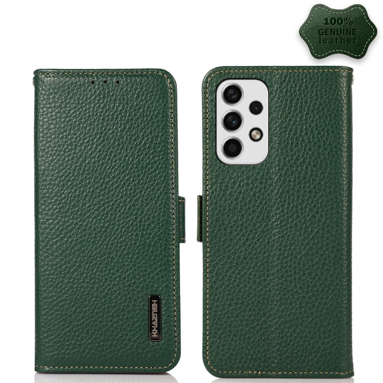 Custodia portafoglio in pelle con RFID per Samsung Galaxy A23