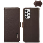 Custodia portafoglio in pelle con RFID per Samsung Galaxy A23
