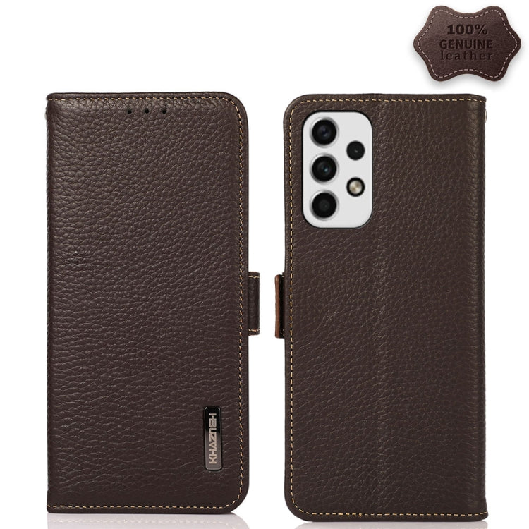 Custodia portafoglio in pelle con RFID per Samsung Galaxy A23