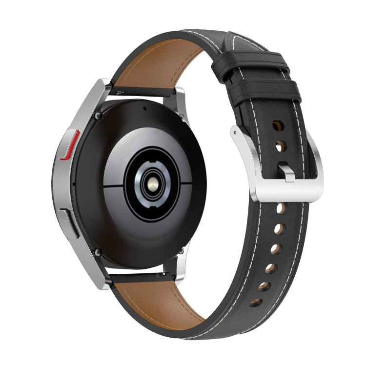 Cinturino in vera pelle da 20 mm per Samsung Galaxy Watch4/Watch3 41 mm/Active2/Huawei/orologio da gioco ecc.