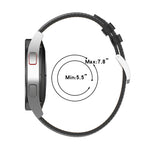 Cinturino in vera pelle da 20 mm per Samsung Galaxy Watch4/Watch3 41 mm/Active2/Huawei/orologio da gioco ecc.