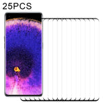 Pellicola in vetro temperato a schermo intero con bordo curvo 3D da 25 pezzi, For OPPO Find X5 (25 PCS)