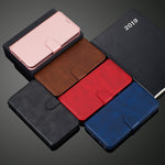 Custodia portafoglio in pelle PU con slot carte per smartphone co