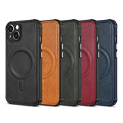 Custodia per telefono magnetica in pelle di vacchetta Crazy Horse, For iPhone 13 mini, For iPhone 13, For iPhone 13 Pro, For iPhone 13 Pro Max, For iPhone 12