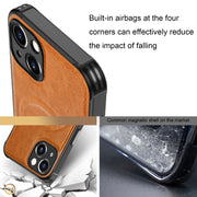 Custodia per telefono magnetica in pelle di vacchetta Crazy Horse, For iPhone 13 mini, For iPhone 13, For iPhone 13 Pro, For iPhone 13 Pro Max, For iPhone 12