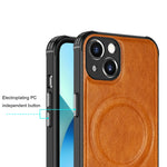Custodia magnetica in pelle per iPhone 13 e 12