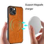 Custodia magnetica in pelle per iPhone 13 e 12