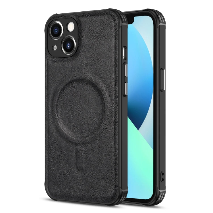 Custodia magnetica in pelle per iPhone 13 e 12
