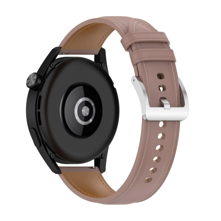 Cinturino orologio in vera pelle 22mm per Huawei Watch GT3 46mm/GT2 46mm/Samsung Galaxy Watch3 45mm