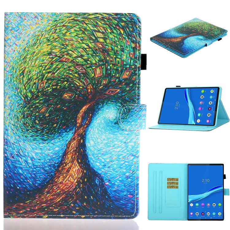 Custodia per tablet in pelle piatta sinistra e destra verniciata, For Samsung Galaxy Tab A8 10.5 2021