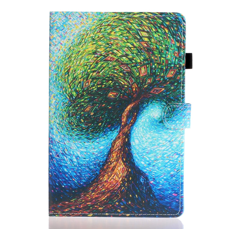 Custodia per tablet in pelle piatta sinistra e destra verniciata, For Samsung Galaxy Tab A8 10.5 2021