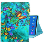 Custodia per tablet in pelle con cuciture a disegno colorato, For Samsung Galaxy Tab A8 10.5 2021