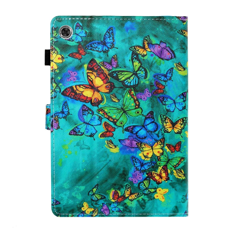 Custodia per tablet in pelle con cuciture a disegno colorato, For Samsung Galaxy Tab A8 10.5 2021